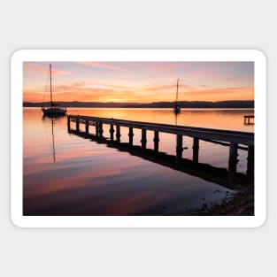 Sunrise On Lake Macquarie Sticker